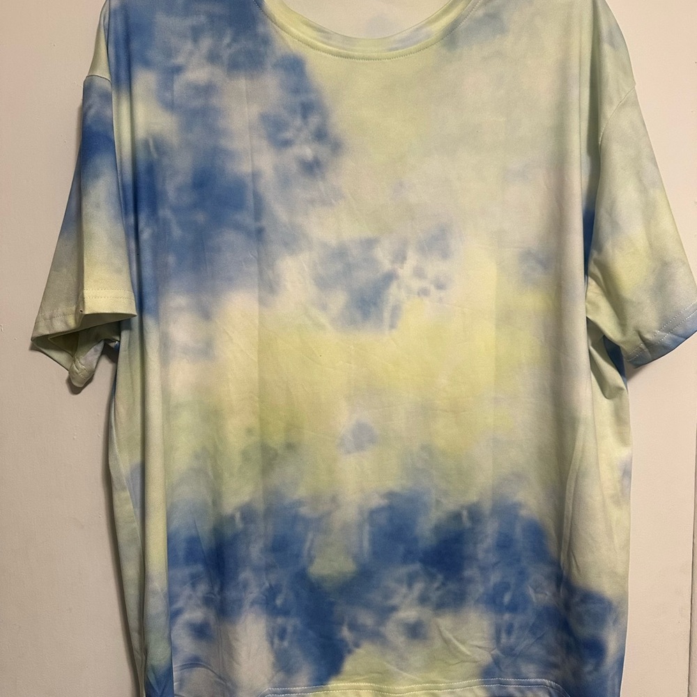 Blue and Yellow Tie-Dye Set